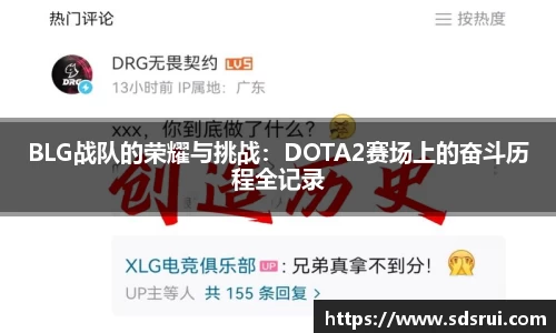 BLG战队的荣耀与挑战：DOTA2赛场上的奋斗历程全记录